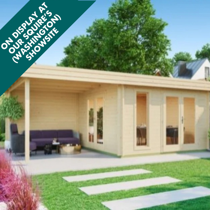 The Lodge - 6.32M X 3.6M - 44MM LOG CABIN