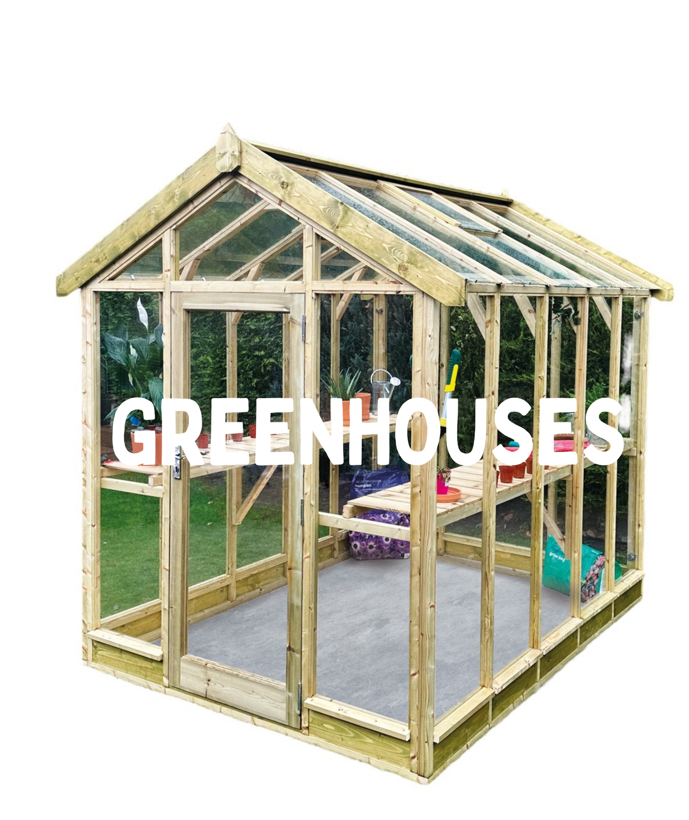 Coppice Collection Greenhouses - Ashdown Garden Buildings - Garden Center Near Me West Sussex