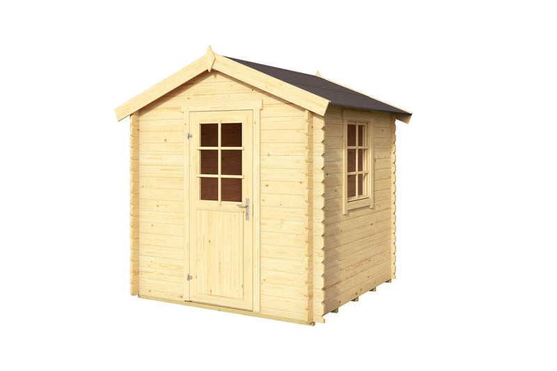 Wels 1 Log Cabin 2m x 2m (28mm) | Small Garden Building UK