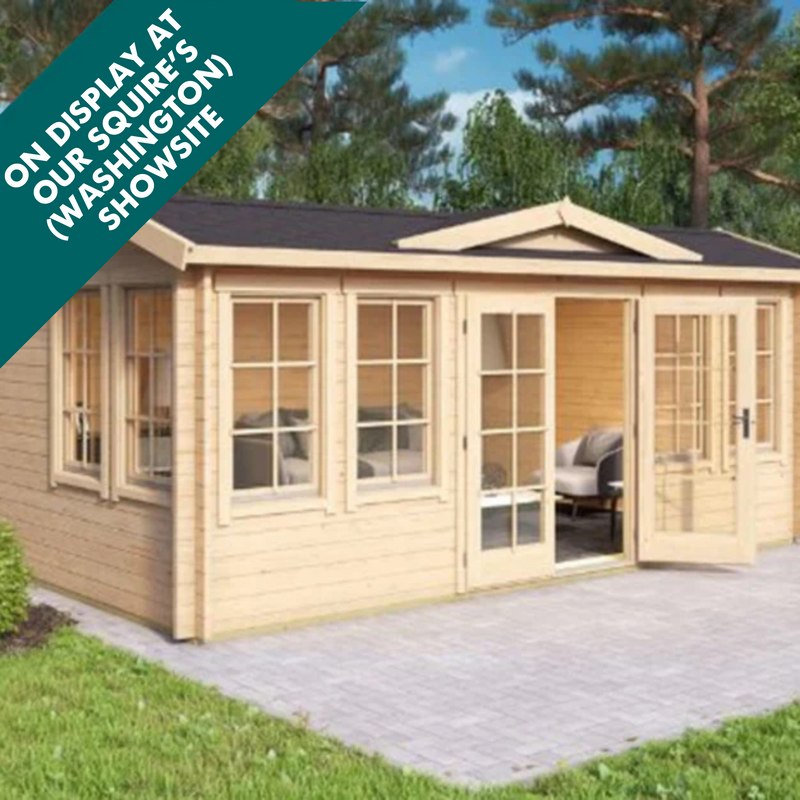 The Clock House - 5.3M x 3.8M - 44MM LOG CABIN