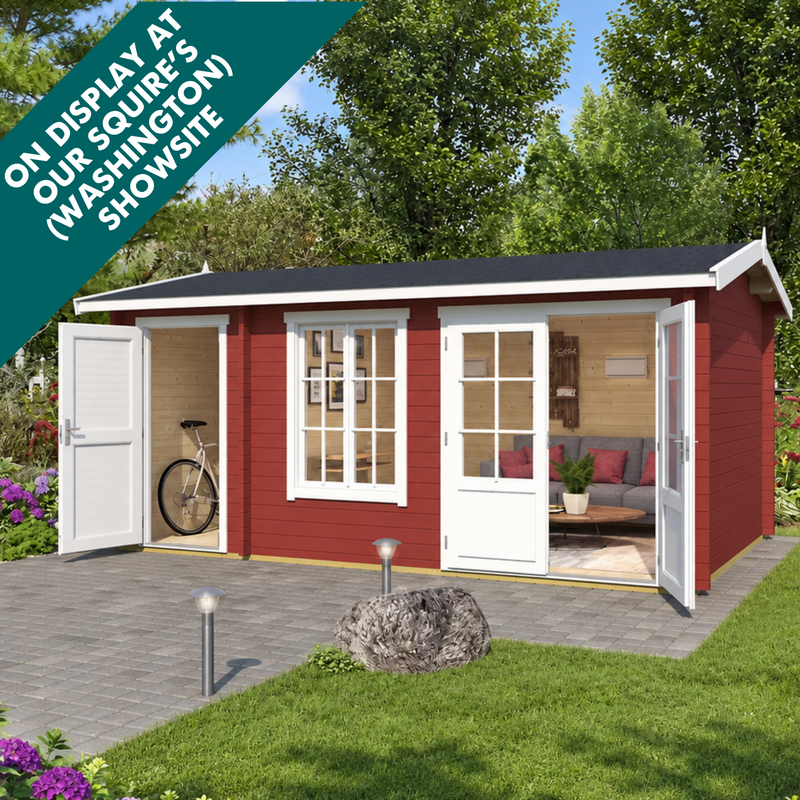 Wrexham 2 44 Log Cabin – 4.85m × 3m