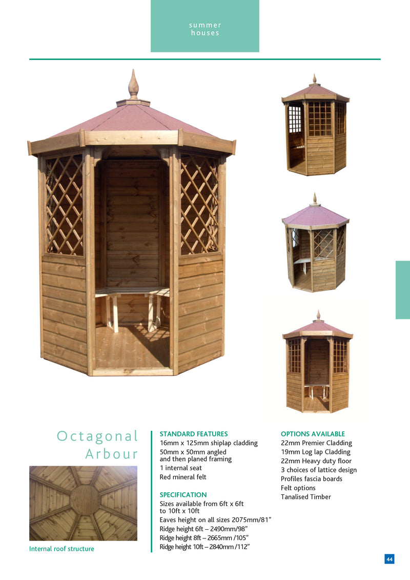 Octagonal Arbour Summerhouse