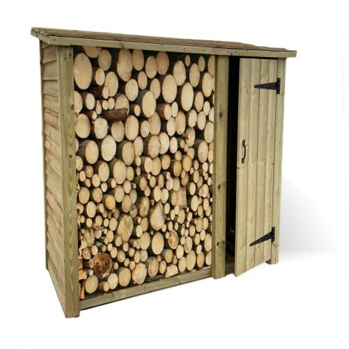 Ashdown Garden Buildings - West Sussex Shed Showroom - Log Store With Tool Store