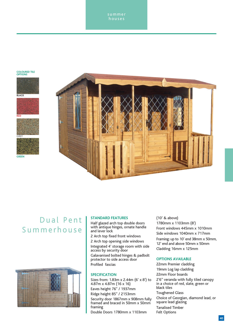 Dual Pent Summerhouse product image