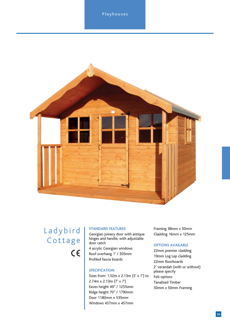 Ladybird Cottage Playhouse
