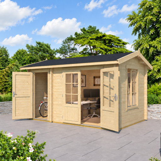 Wrexham 1 44 Log Cabin – 3.9m × 2.4m – Ashdown Garden Buildings