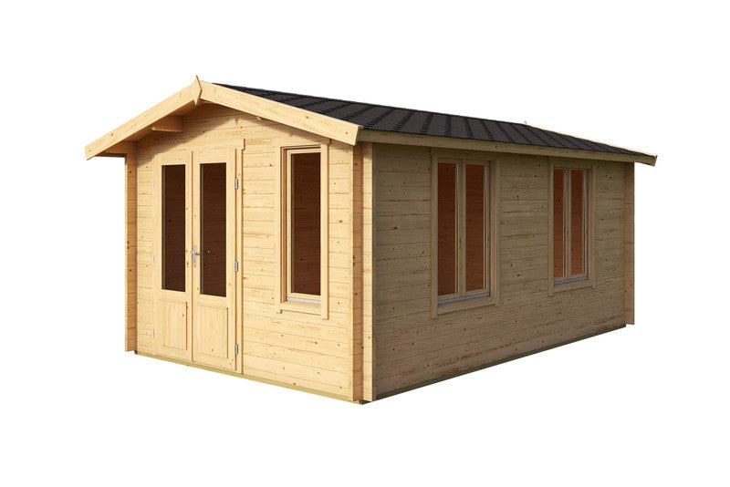 Alexandra Log Cabin - Wooden Garden Room - Timber Summerhouse - Garden Cabin