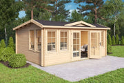 The Clock House - 5.3M x 3.8M - 44MM LOG CABIN