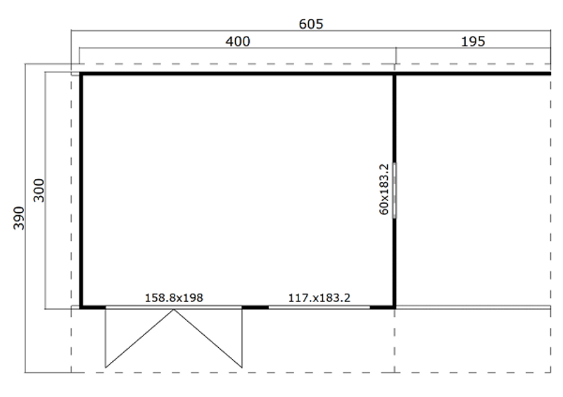 Domeo 7 Log Cabin - Wooden Garden Room - Timber Summerhouse - Garden Cabin