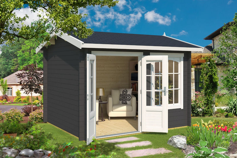 Alex Log Cabin - Wooden Garden Room - Timber Summerhouse - Garden Cabin - Ashdown Garden Buildings