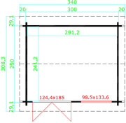 Alex Log Cabin - Wooden Garden Room - Timber Summerhouse - Garden Cabin - Ashdown Garden Buildings